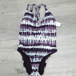 NWOT Hobie Tie-Dye Macrame One Piece Swimsuit Medium